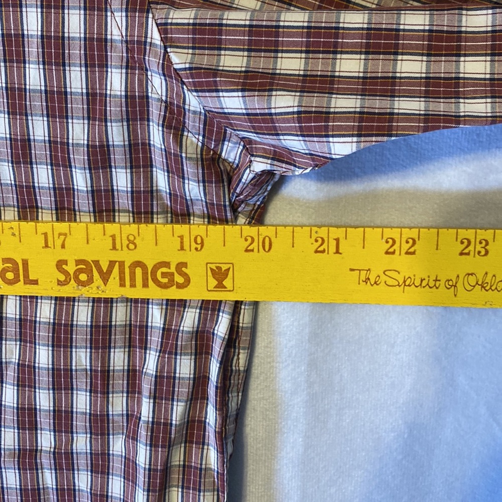 Abercrombie & Fitch Mens L Plaid Button Down Shirt Pink Moose - Picture 4 of 8